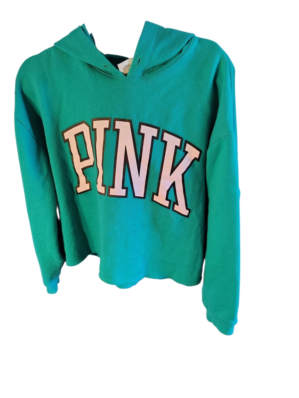 PINK Victoria's Secret Teal/White Logo Sweatshirt